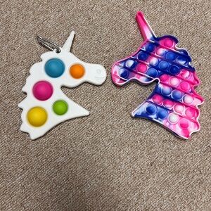 Push Pop Bubble It Unicorn Silicone Sensory Fidget Toy Autism Stress Relief, 2